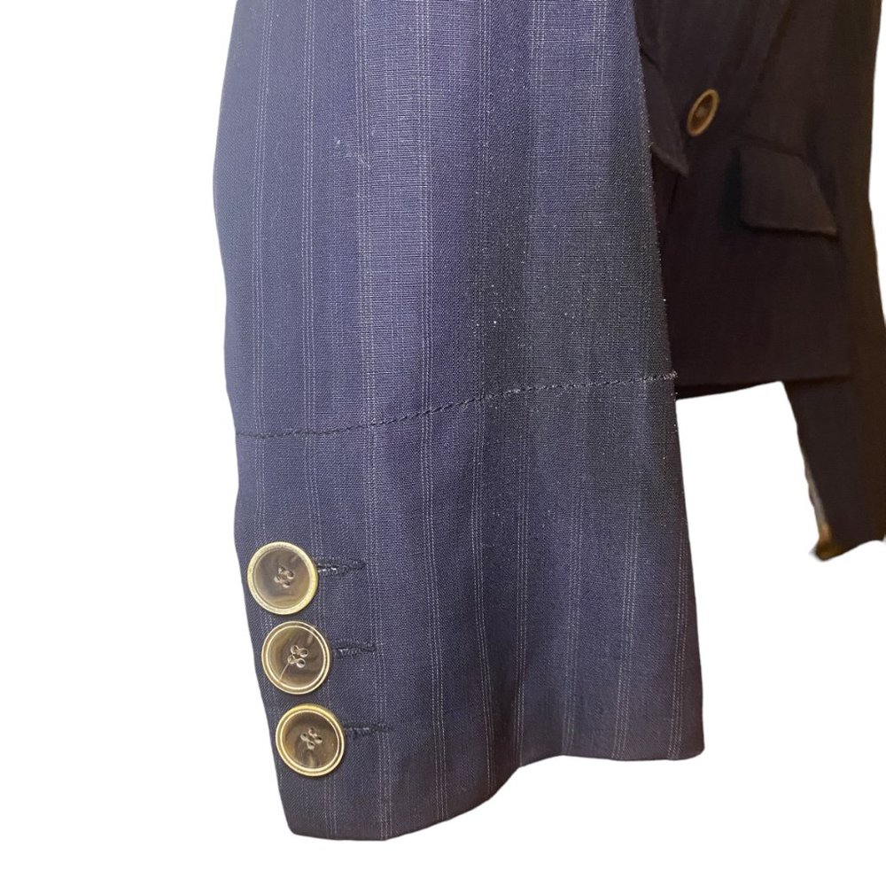 Gerard Darel Navy Wool Blazer Size FR 42/ US 10 - Picture 6 of 9